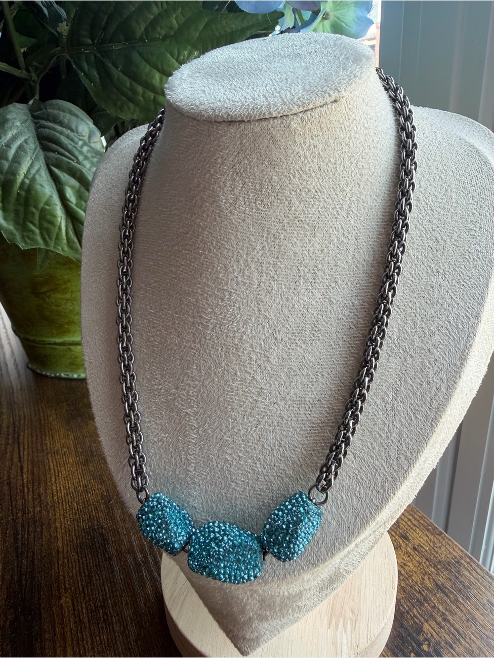 Absolutely Stunning Atelier Swarovski Turquoise Mosselle Necklace